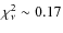 $\chi^2_{\nu} \sim 0.17$