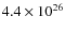 $4.4\times10^{26}$