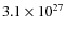 $3.1\times10^{27}$