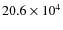 $20.6 \times10^{4}$