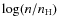 $\log (n/n_{\rm H})$