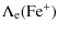 $\displaystyle \Lambda_{\rm e}({\rm Fe^+})$