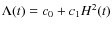 $\Lambda(t)=c_{0}+c_{1}H^{2}(t)$