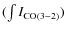 $(\int{I_{{\rm CO(3-2)}}})$