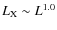 $\ensuremath{L_{\rm X}}\sim L^{1.0}$