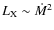 $\ensuremath{L_{\rm X}}\sim\ensuremath{\dot M} ^2$