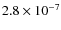 $2.8\times10^{-7}$