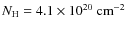 $N_{\rm H}=4.1\times 10^{20}~\rm {cm}^{-2}$