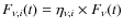 $F_{\nu, i}(t)=\eta_{\nu, i} \times F_{\nu}(t)$