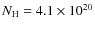 $N_{\rm H}=4.1\times 10^{20}$