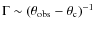 $\Gamma\sim(\theta_{\rm obs}- \theta_{\rm c})^{-1}$