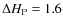 $\Delta{H_{\rm P}}=1.6$