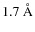$1.7~{\AA}$