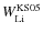 $W^{{\rm KS05}}_{\rm Li}$