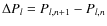 $\Delta P_l=P_{l, n+1}-P_{l,n}$