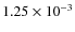 $1.25\times 10^{-3}$