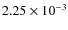 $2.25\times 10^{-3}$