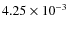 $4.25\times 10^{-3}$