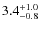 $\rm 3.4_{-0.8}^{+1.0}$