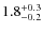 $\rm 1.8_{-0.2}^{+0.3}$