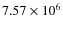 $7.57\times 10^{6}$
