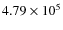 $4.79\times 10^{5}$