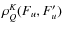$\rho^K_Q(F_u,F_u^{\prime})$