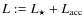 $L := L_{\star} + L_{\rm acc}$