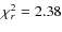 $\chi_r^2=2.38$