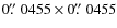 $0\hbox{$.\!\!^{\prime\prime}$ }0455 \times 0\hbox{$.\!\!^{\prime\prime}$ }0455$