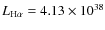 $L_{\rm H\alpha} = 4.13 \times
10^{38}$