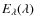 $E_{\lambda}(\lambda)$