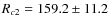 $R_{c2}=159.2\pm
11.2$