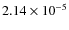 $2.14\times10^{-5}$