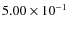 $5.00\times10^{-1}$