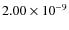 $2.00\times10^{-9}$
