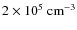 $2\times 10^5~{\rm cm}^{-3}$