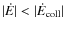$\vert\dot E\vert < \vert\dot
E_{\rm coll}\vert$