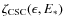 $\zeta_{\rm CSC}(\epsilon,E_*)$