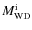 $M_{\rm WD}^{\rm i}$