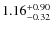 $\rm 1.16^{+0.90}_{-0.32}$