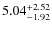 $\rm 5.04^{+2.52}_{-1.92}$