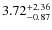 $\rm 3.72^{+2.36}_{-0.87}$