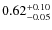 $\rm0.62^{+0.10}_{-0.05}$