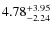 $\rm 4.78^{+3.95}_{-2.24}$
