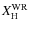 $X_{{\rm H}}^{{\rm WR}}$