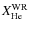 $X_{{\rm He}}^{{\rm WR}}$