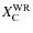 $X_{{\rm C}}^{{\rm WR}}$