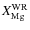 $X_{{\rm Mg}}^{{\rm WR}}$