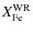 $X_{{\rm Fe}}^{{\rm WR}}$